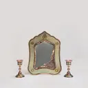 سرویس آینه و شمعدان خاتم‌کاری (۳ تکه)