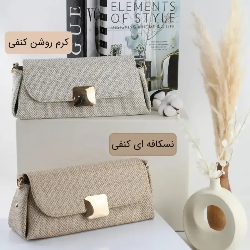 کیف پاسپورتی چرم مصنوعی زیپ و مگنت 30x14x9 سانتیمتر