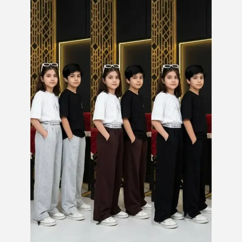 شلوار جاگر اسپرت بچگانه جنس دورس گلکسی
