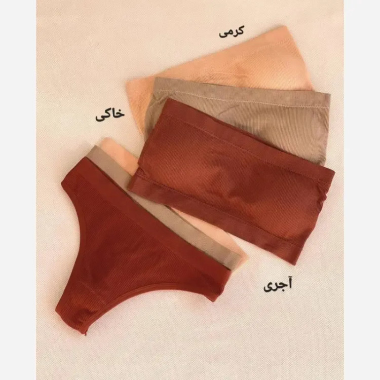 ست نیمتنه و شورت زنانه نخی کبریتی دکلته بکلس کاپدار سایز 38 تا 46