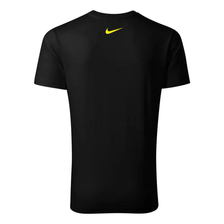 تیشرت یقه گرد مردانه مشکی طرح volleyball نخی اعلا