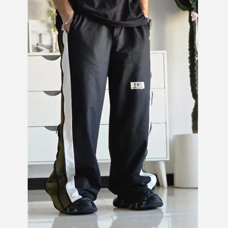 شلوار اسلش فول بگ بغل زیپ بالنسیاگا جنس گلکسی سایز XL XXL XXXL