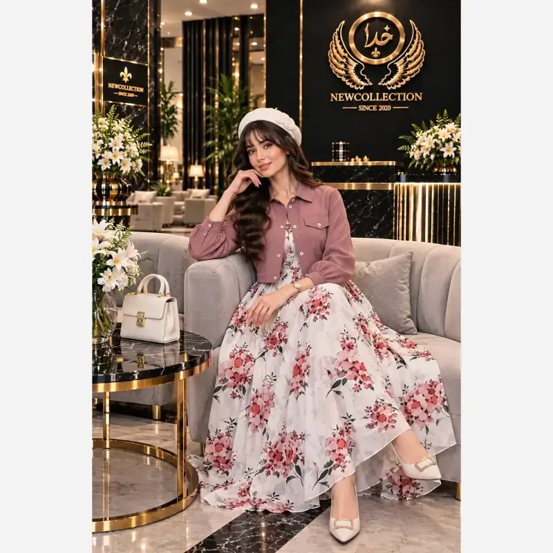 ست دیبا جنس زیره بوگاتی اعلا و رویه صوفیا اعلا سایز 38 تا 46 فری سایز