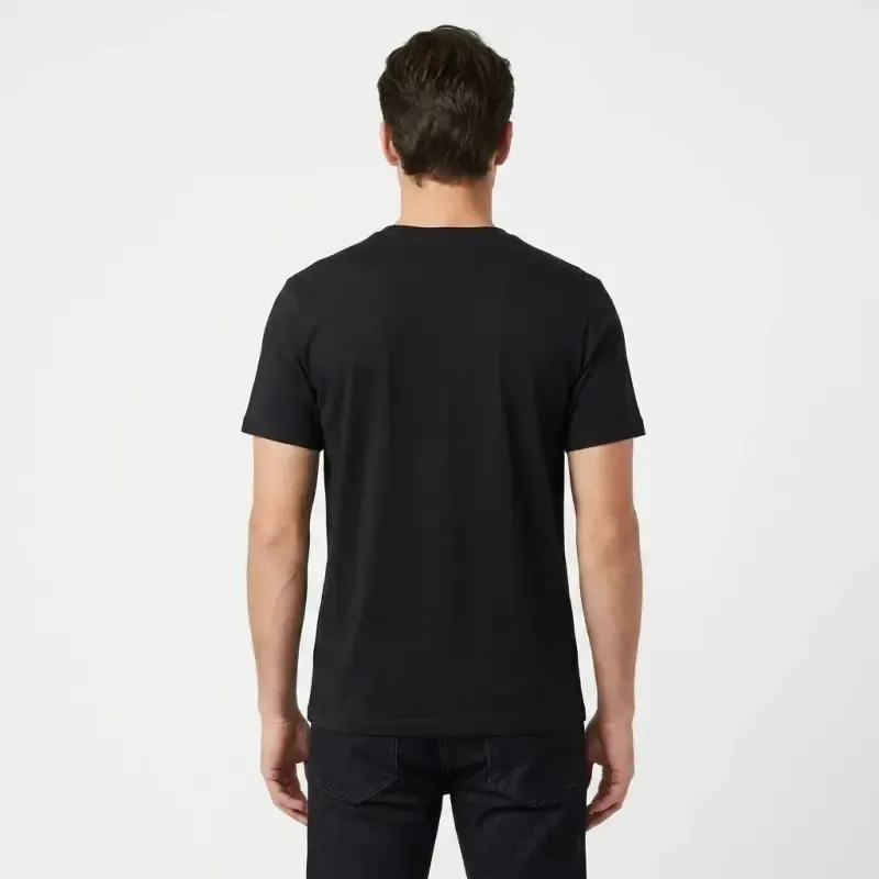 تیشرت یقه گرد مردانه طرح Just Do It مشکی نخ پنبه صد در صد مناسب ورزش و دورهمی