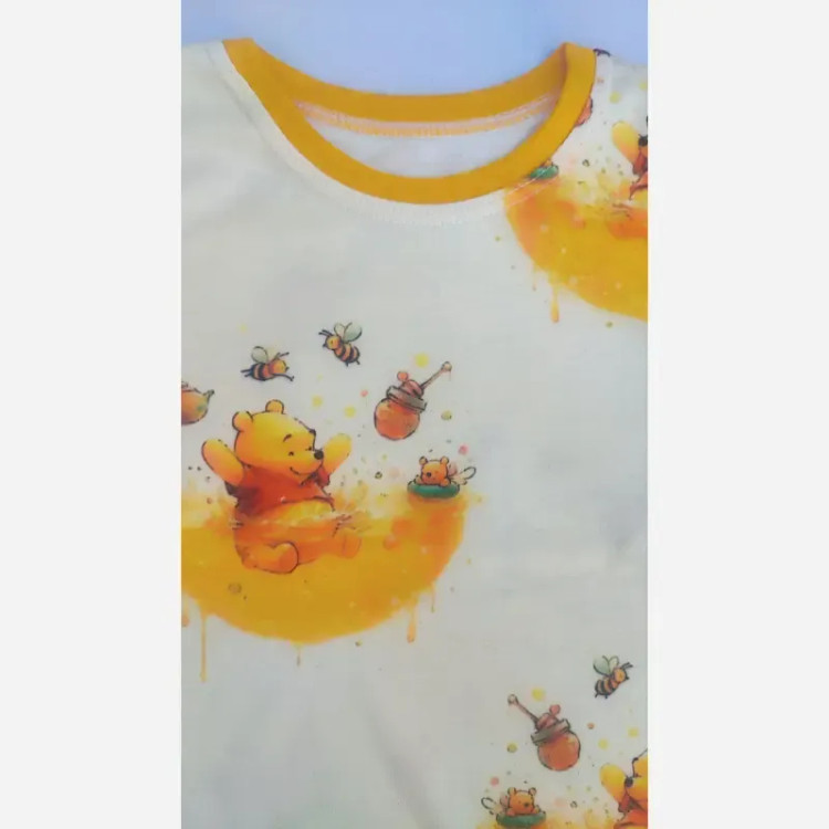 بلوز و شلوار راحتی بچگانه طرح پو سایز 35 و 40