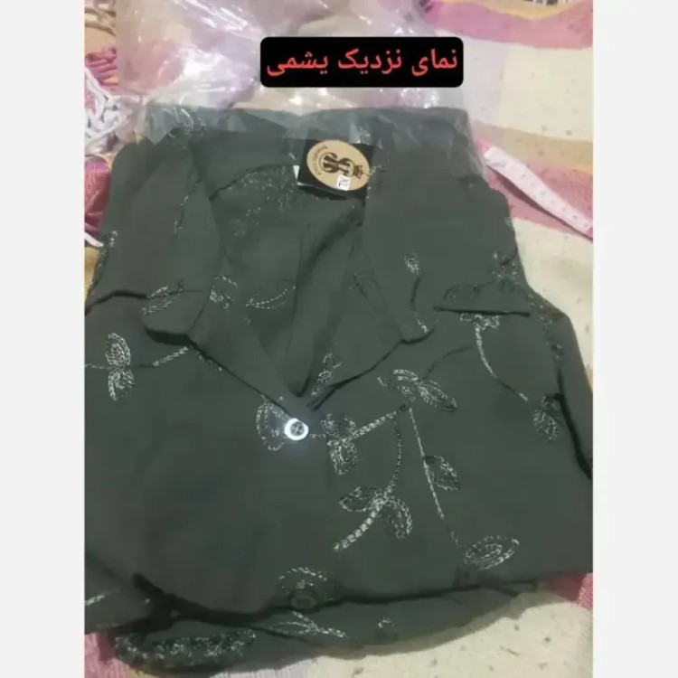 شومیز زنانه خامه دوزی نخی قواره دار کیفیت عالی مدل ماریا