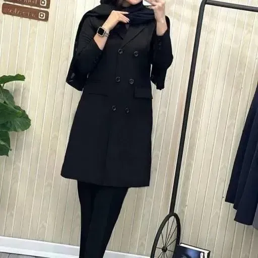 مانتو شلوار اداری سایز بزرگ پرشیا ساده پرومکس