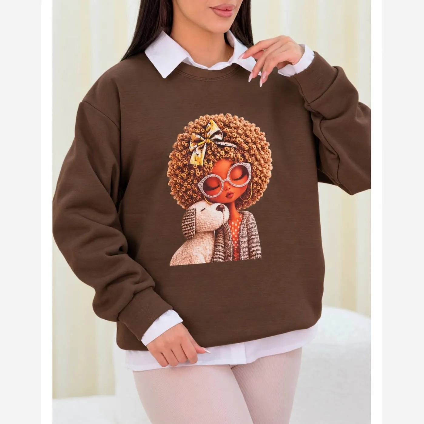 دورس عروسکی ترند داخل کرکی فری سایز مزونی