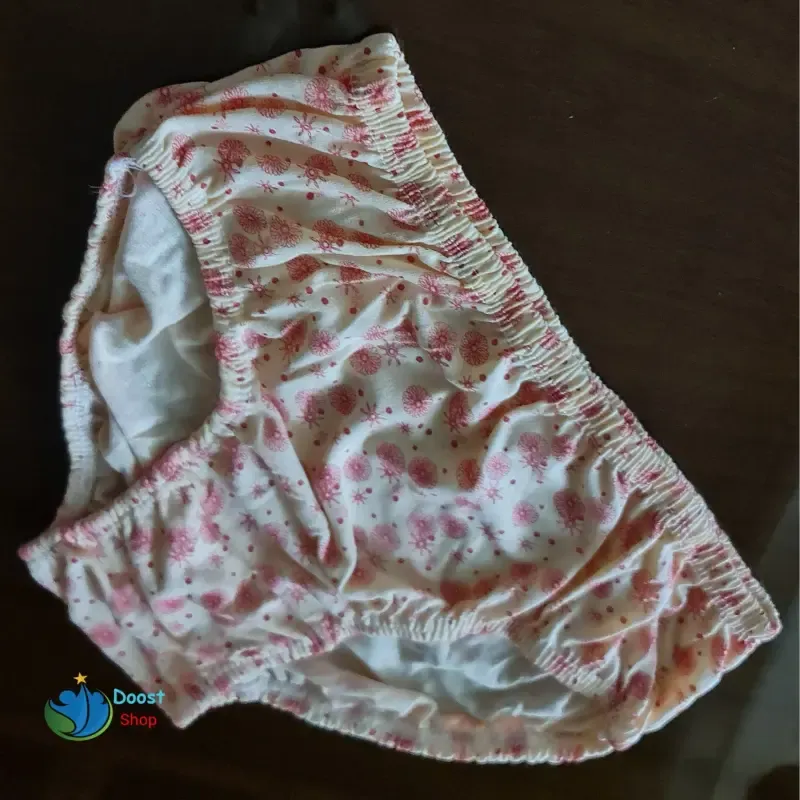 شورت نخی زنانه طرح دار سایز بزرگ 42 تا 52