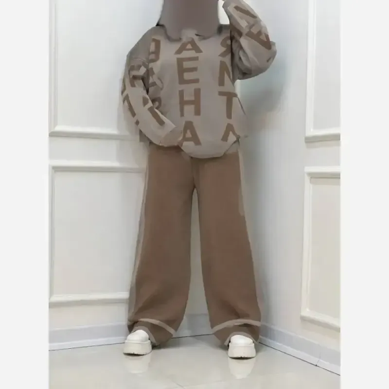 ست بافت حروف زنانه فری سایز کیفیت درجه یک نرم و لطیف