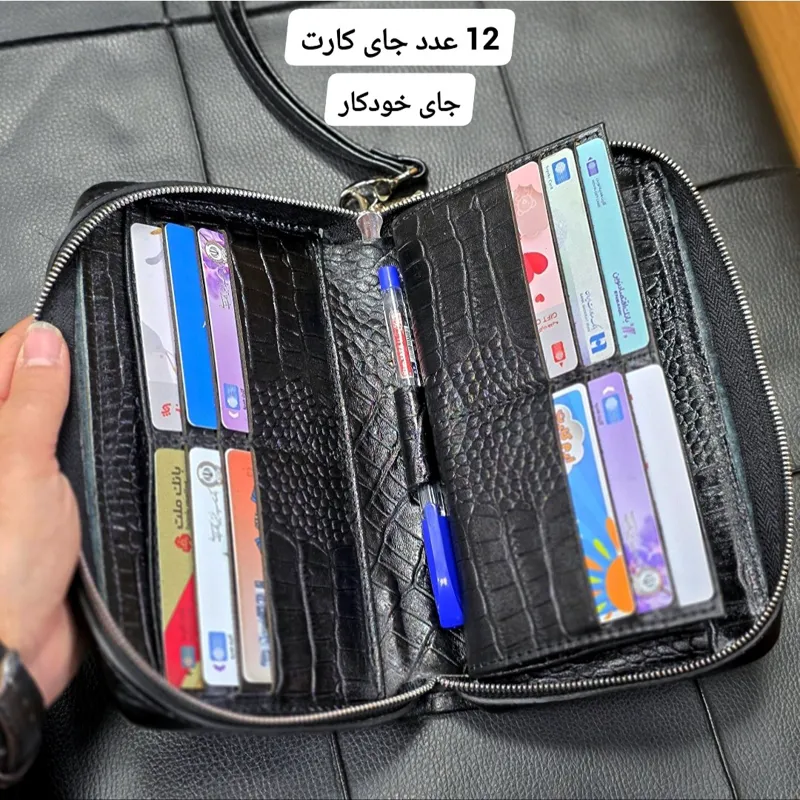 کیف دستی پاسپورتی چرم طبیعی مردانه و زنانه مدل مچی و دستی