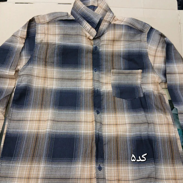 پیراهن مردانه آستین بلند قواره آزاد نخی
